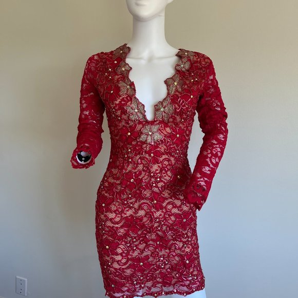 Holt red bodycon dress - Picture 1 of 3